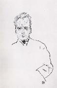 Egon Schiele Portrait of anton webern oil painting on canvas